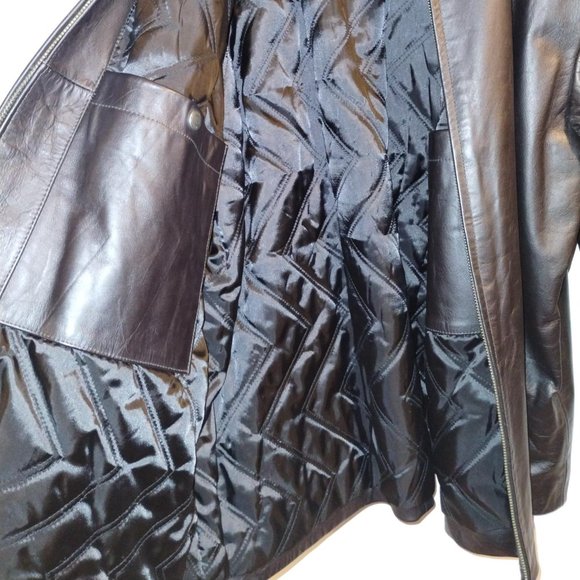 GAP - Leather Jacket - Brown - Size L - Picture 4 of 8